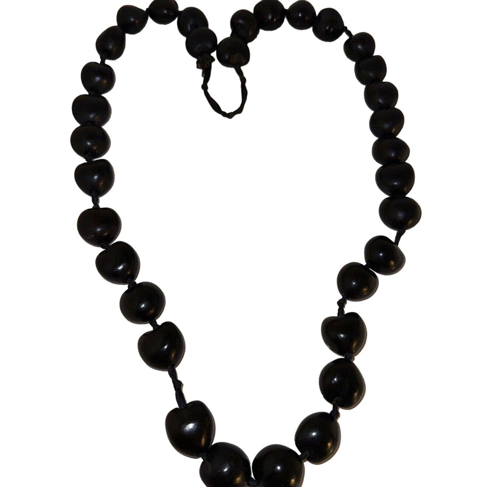 KUKUI NUT lei‎ Beaded Necklace Statement Fashion Jewelry Bohemian Style